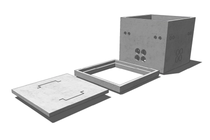 Caja Tipo H Eléctrica con Brocal